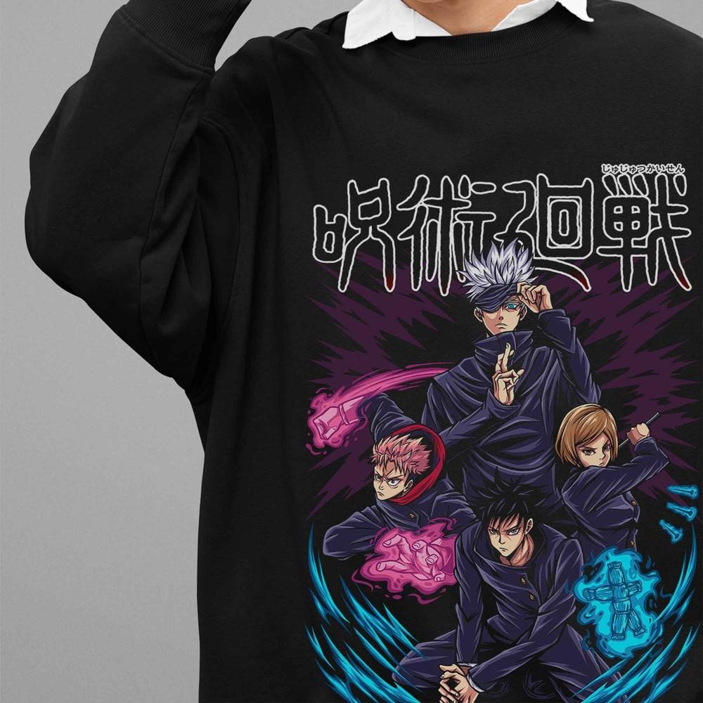 Jujutsu Kaisen Sweatshirt Gojo Satoru Sweater JJK Anime Pullover Megumi Yuji