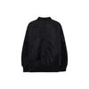 MLB New York Yankees Letter Embroidery Zipper Long Sleeve Jacket Unisex jackets Black 3AJPB0331-50BKS