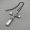 Y2K Gothic Kreuz Choker Halskette - Punk Retro Nonne Lolita Accessoire