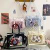Borsa Trasparente Ita Kawaii per Ragazze Stile Giapponese Colore Caramella Pizzo Borsa a Tracolla Moda Leggera Borsa a Spalla