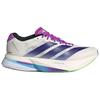 Adidas Adizero Boston 13 Running Shoes Women's White Purple Sneakers JS4953