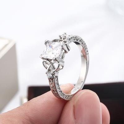 New Ring for Women Classic Shiny AAA Zircon Ring Fashion Jewelry Anniversary Gift Engagement Jewelry