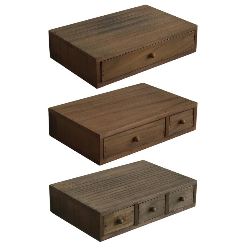Holz Schreibtisch-Organizer Mit Mehreren Fächern Für Büros Heimdekoration Aufbewahrungsbox Für Schreibwaren Kosmetik