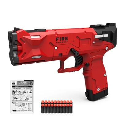 Fire Phoenix Manual Soft Bullet Toy Gun Pistol Empty Magazine Hang Up Air Gun Model with Bullets Shooting Game Realistic Toy Kid
