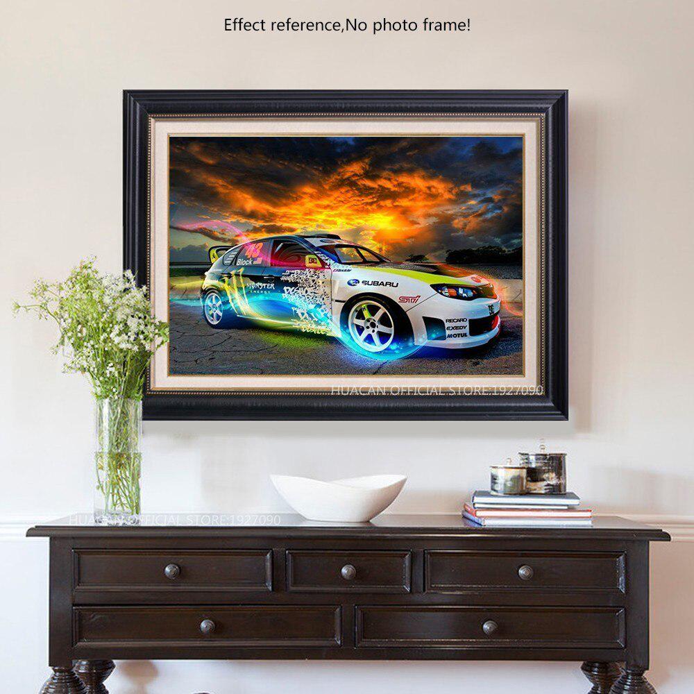 5D-Diamantgemälde zum Selbermachen, Sportwagen, Diamant-Stickerei, Mosaik, Kreuzstich, Strasssteine