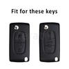 Tpu Car Key Case Cover For Citroen Xsara C2 C3 C4 C5 C6 C8 For Peugeot 107 206 207 307 308 406 Shell Holder Protector