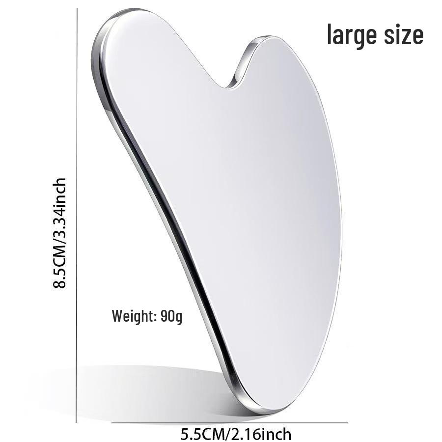 Stainless Steel Heart-Shaped Gua Sha Board for Face & Body Massage