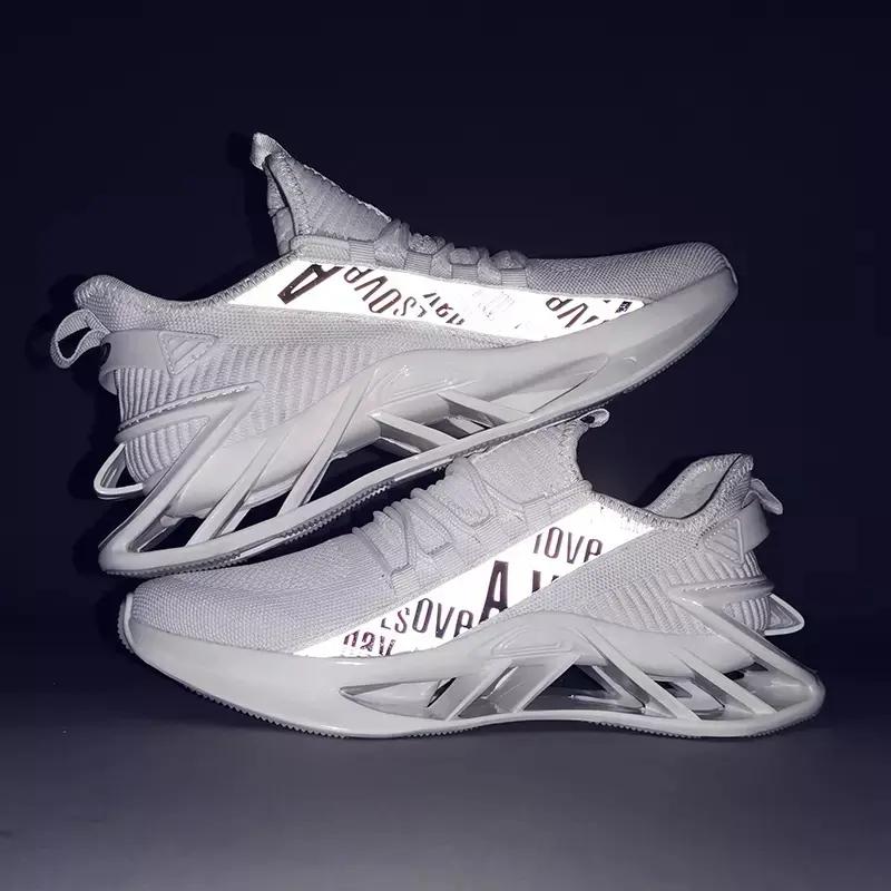 Mode Herren Blade Schuhe Atmungsaktives Mesh Freizeitsportschuhe Trendige Outdoor-Sneaker Laufschuhe