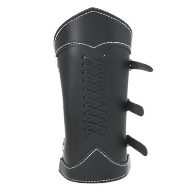 Embellished Leather Armband Adjustable Arm Guard For Men Women Unisex Rock Style Wrist Accessory