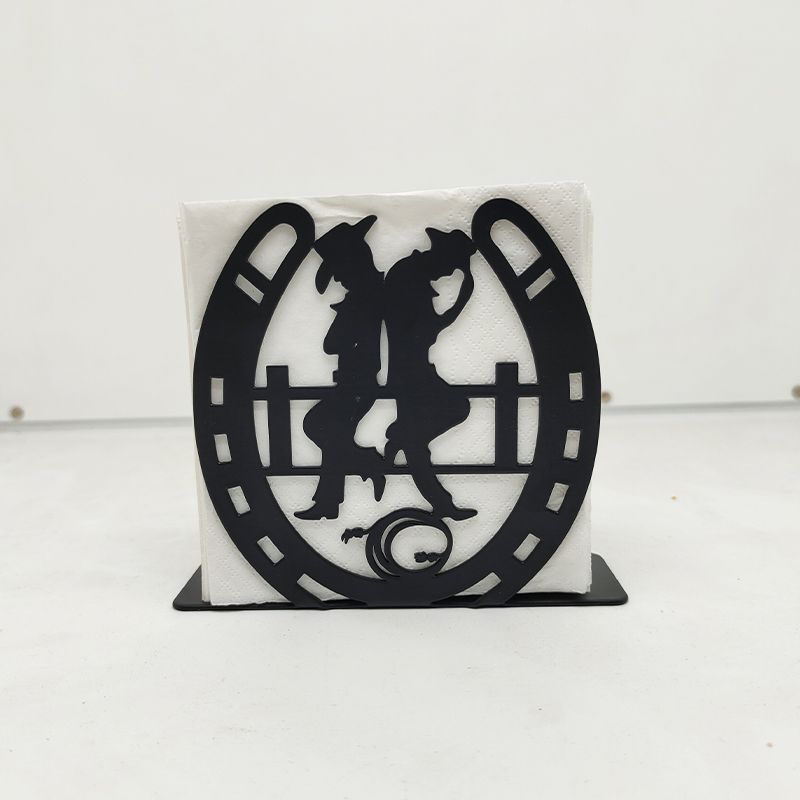 Napkin Holder Modern Black Napkin Holder for Table Stainless Steel Napkins Holder Wholesale for Kitchen Coffee Shop Dining Room