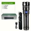 15000mah LED Flashlight USB Rechargeable Flash Light 990000000LM High Power Flashlights Zoom Tactical Long Shot COB Flashlight