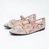 Mode Blume Stickerei Spitze Schuhe Frau Gummiband Mary Janes Ballerinas flach atmungsaktiv Sommer Ballerinas Frau Mokassins große Größe 43