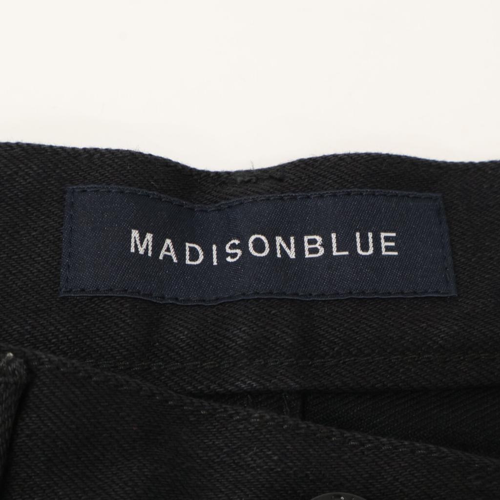 MADISON BLUE [Excellent Condition] MB999-3001 HEM CUT SLIM FLARE DENIM Skinny Denim Pants/ Bottoms 00 blackUsed