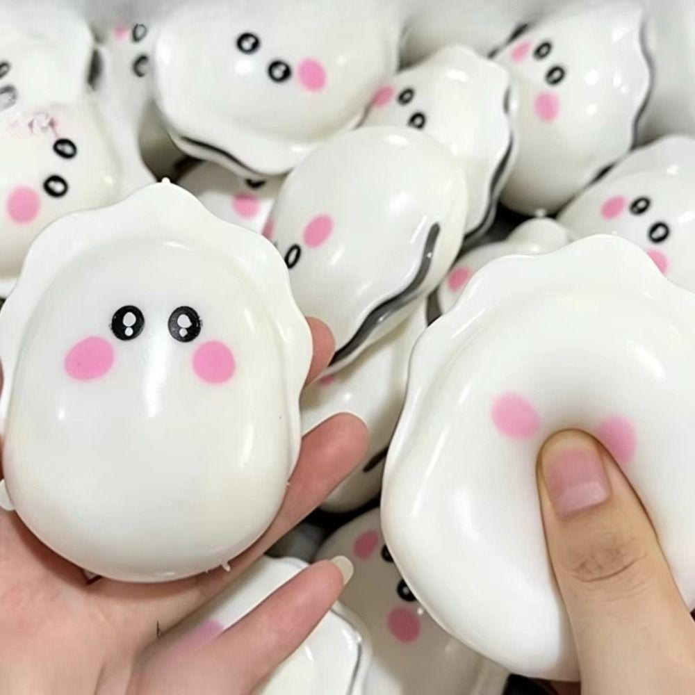 Cracking Sound Crunchy Squeeze Hand Relax Blocks Filled Squishy Crispy Oyster Squishy Kids Adults