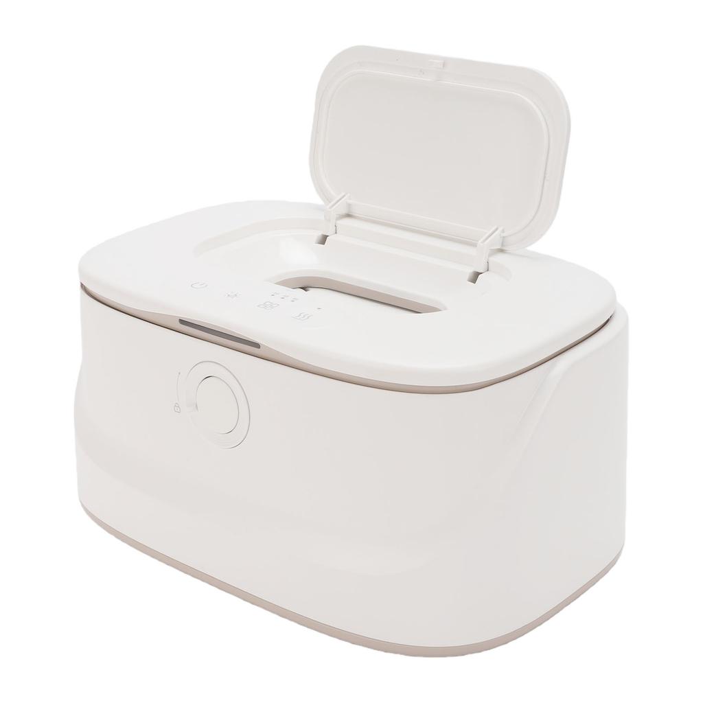 Wet Wipes Warmer Night Light Smart Adjustable Temperature Baby Wipes Heater White