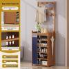 Multi-layer Dustproof Bamboo Shoe Rack for Entryway