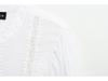 Spring 2025 Women's European and American Style Lace Pleated Shirt Top