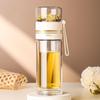 500ml Double-Layer Insulated Tea and Water Infusion Glass Cup with Filter