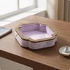 Display Tray Patterned Surface Rectangular Jewelry Contrasting Trim for Product Photography S