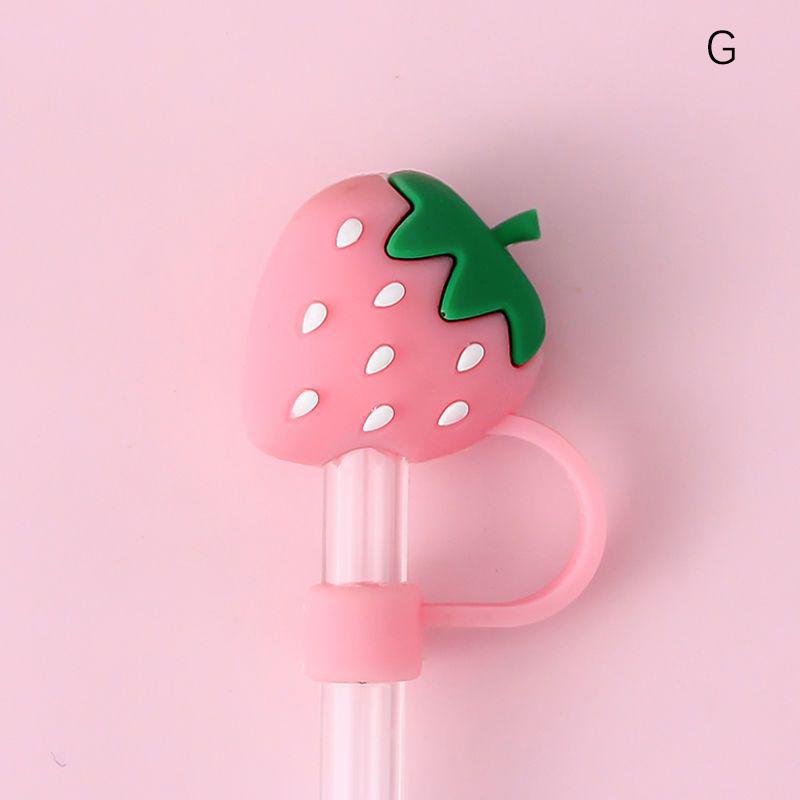 

Мультяшные силиконовые насадки для соломинок, пылезащитный колпачок для питья, брызгозащищенные заглушки, креативные аксессуары для чашек, инструменты для уплотнения стеклянной соломинки