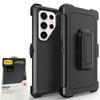 Ott Armor Defender Rugged Case For Samsung Galaxy S26 Ultra S25 Edge S24 S23 S22 S21 Plus FE Shockproof Cover with Belt Clip