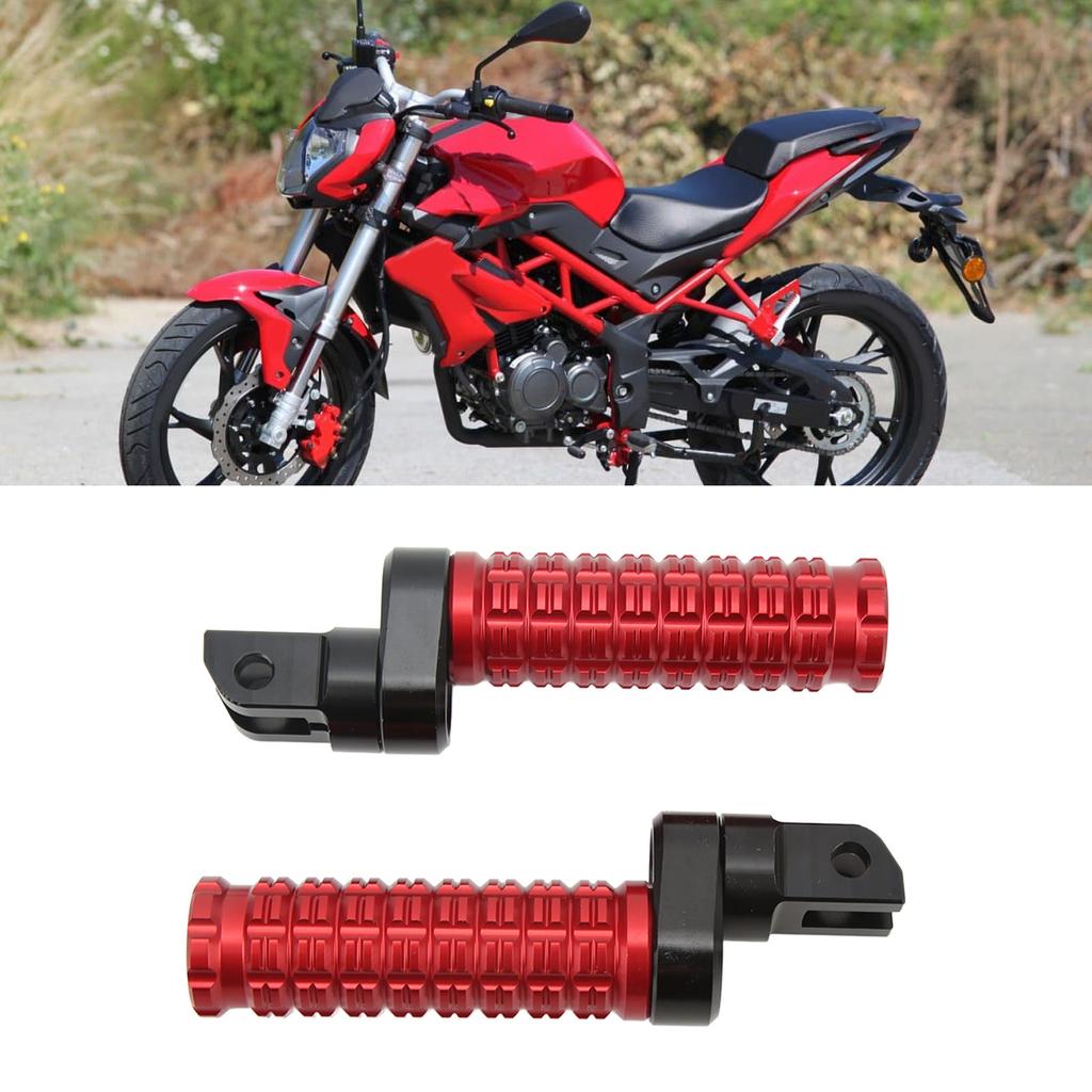 1 Pair Motorcycle Foot Pegs CNC T6063 Aluminum Alloy Anodized Replacement For 252R 2021‑2022