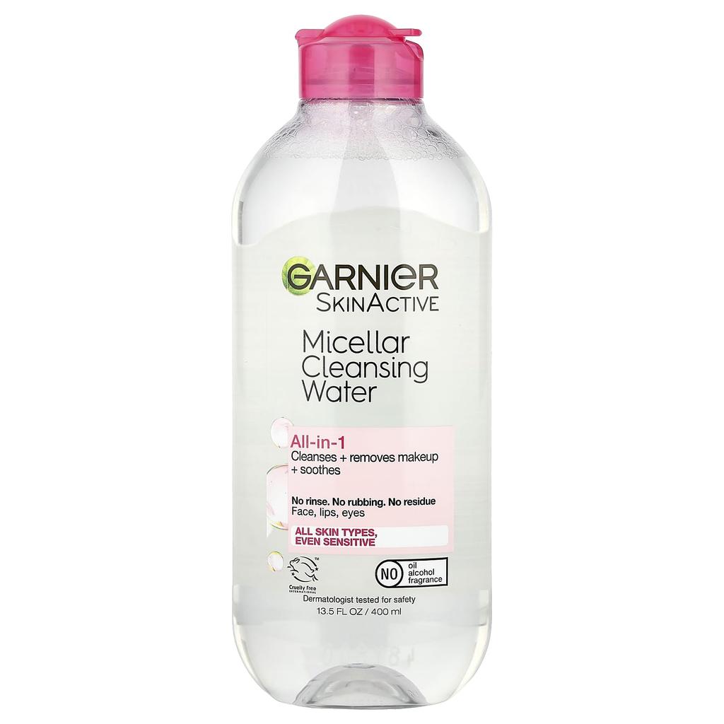 SkinActive, Micellar Cleansing Water, All-in-One, 400Ml (13.5Fl Oz)