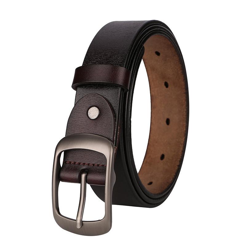 Stylish Leather Mens Waist Belt With Classic Pin Closure Men Fashion Use Daily