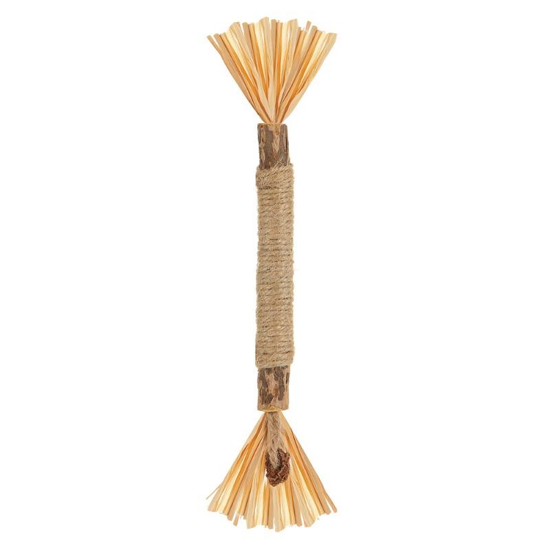 Pet Supplies - Cat Toys - Wooden Eupatorium Chew Stick - Seed Pod Rafi Grass Self-entertaining Chewing Cat Toy