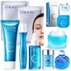 Set Skincare al Collagene per Donna, Kit Completo Viso & Occhi per Idratazione, Nutrizione & Regalo di Natale