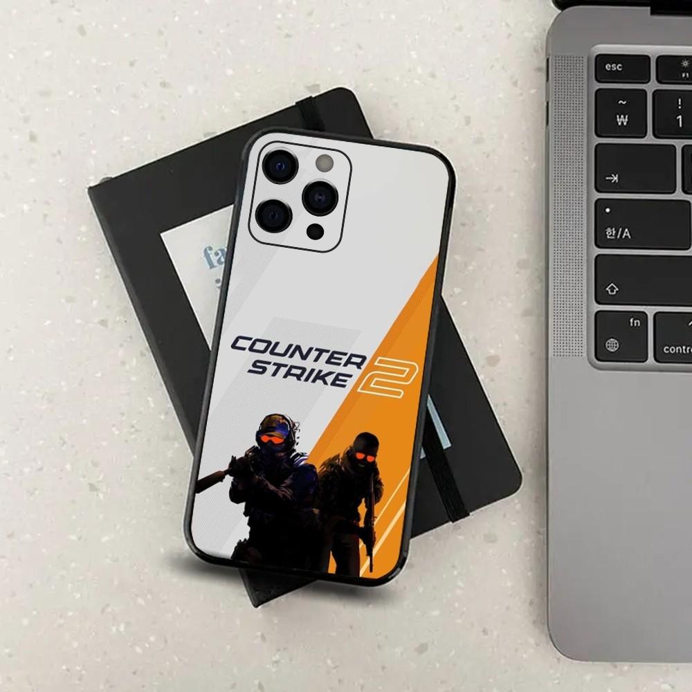 C-Counter Strike 2 CS GO Game Phone Case For Apple iPhone 15,14,13,12,11,Pro,X,XS,Max,XR,Plus,Mini Soft Black Cover