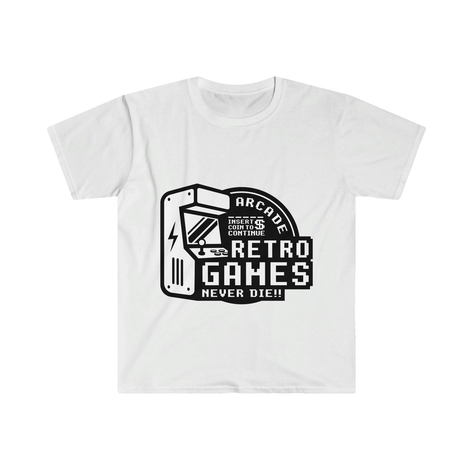 Retro Games White Unisex Softstyle T-Shirt XL