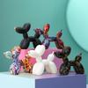 Vilead Scultura Cane Palloncino Graffiti Figure Cane Bianco Nero Decorazione Moderna Stanza Rosa Camera da Letto Tavolo Soggiorno Bagno