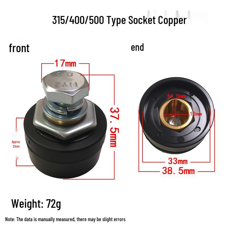 Copper Quick Plug Welding Machine Connector - Universal Male & Female Accessories