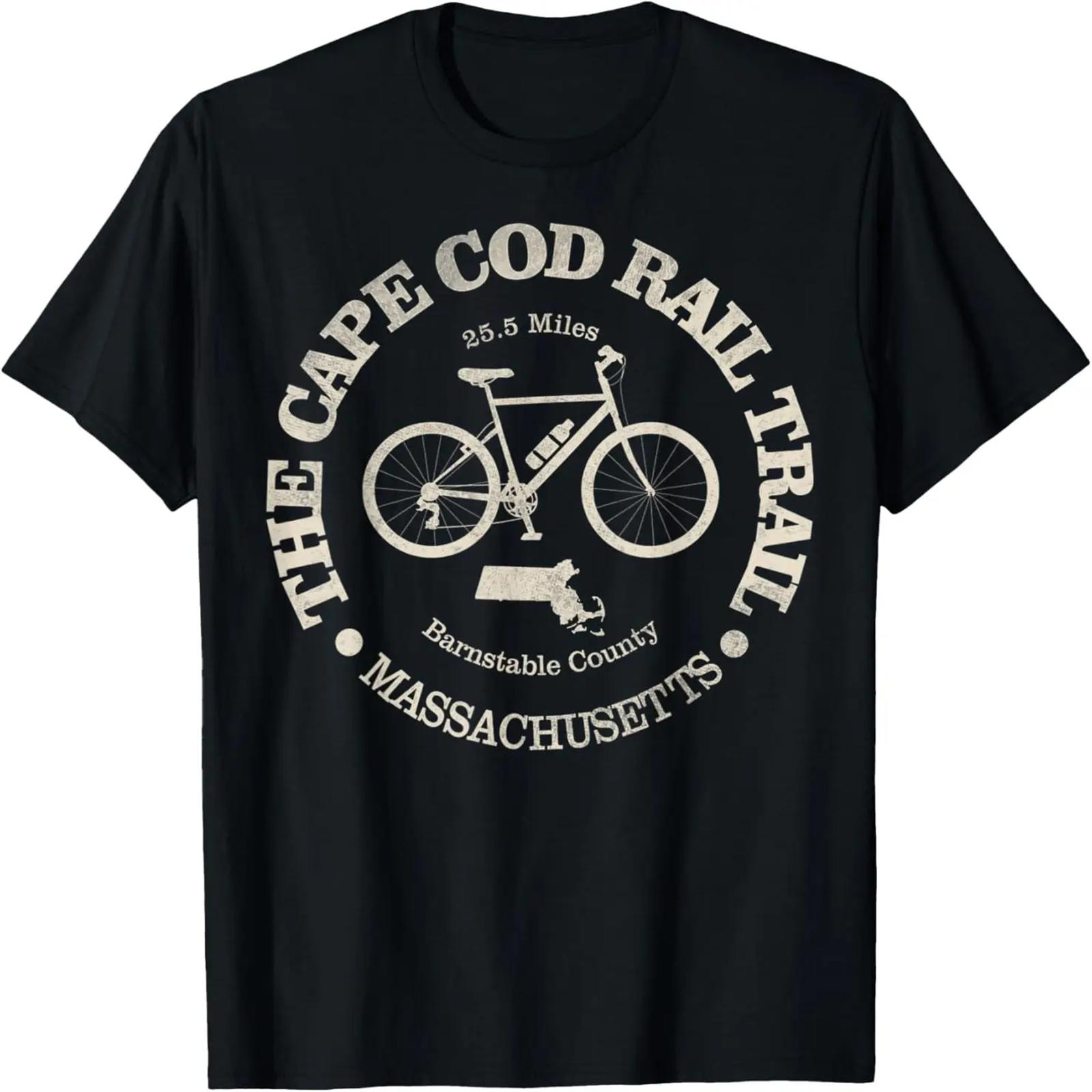 

Vintage Nature Cape Cod Rail Trail Cycling Camping Lover T-Shirt XXXXXL чорний