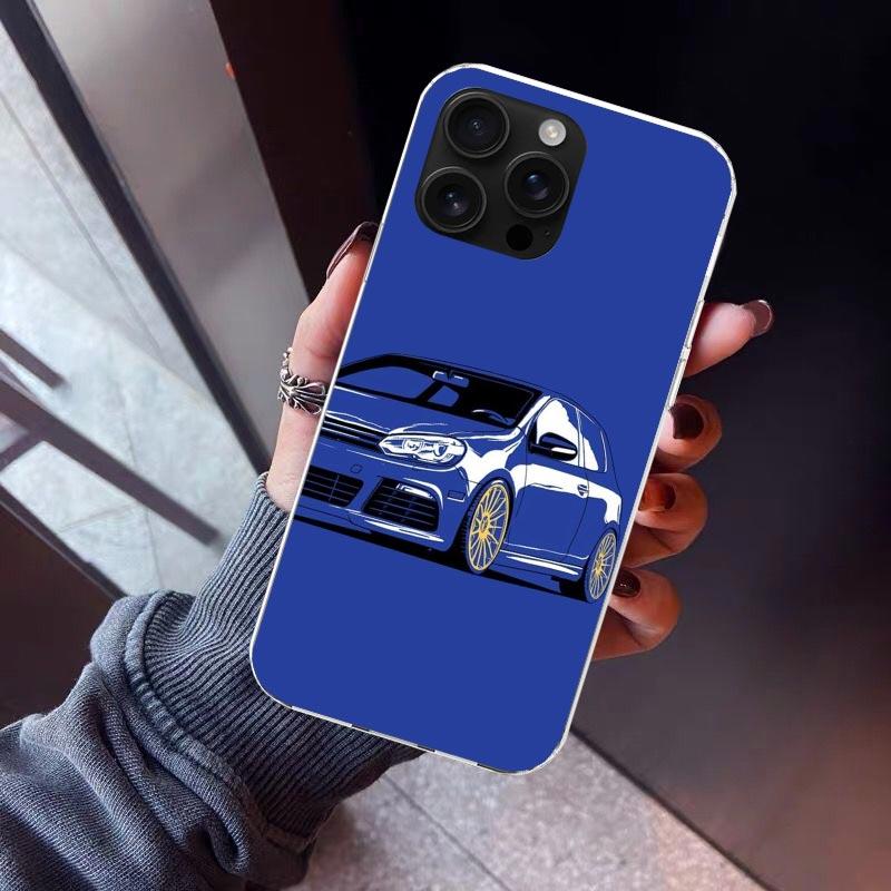 Cool MK4 MK5 Golf Car Phone Case For iPhone 17 Air 16 15 Pro Max 14 Plus 13 Mini 12 11 Cover 7 8 SE Silicone Shell Print Fundas