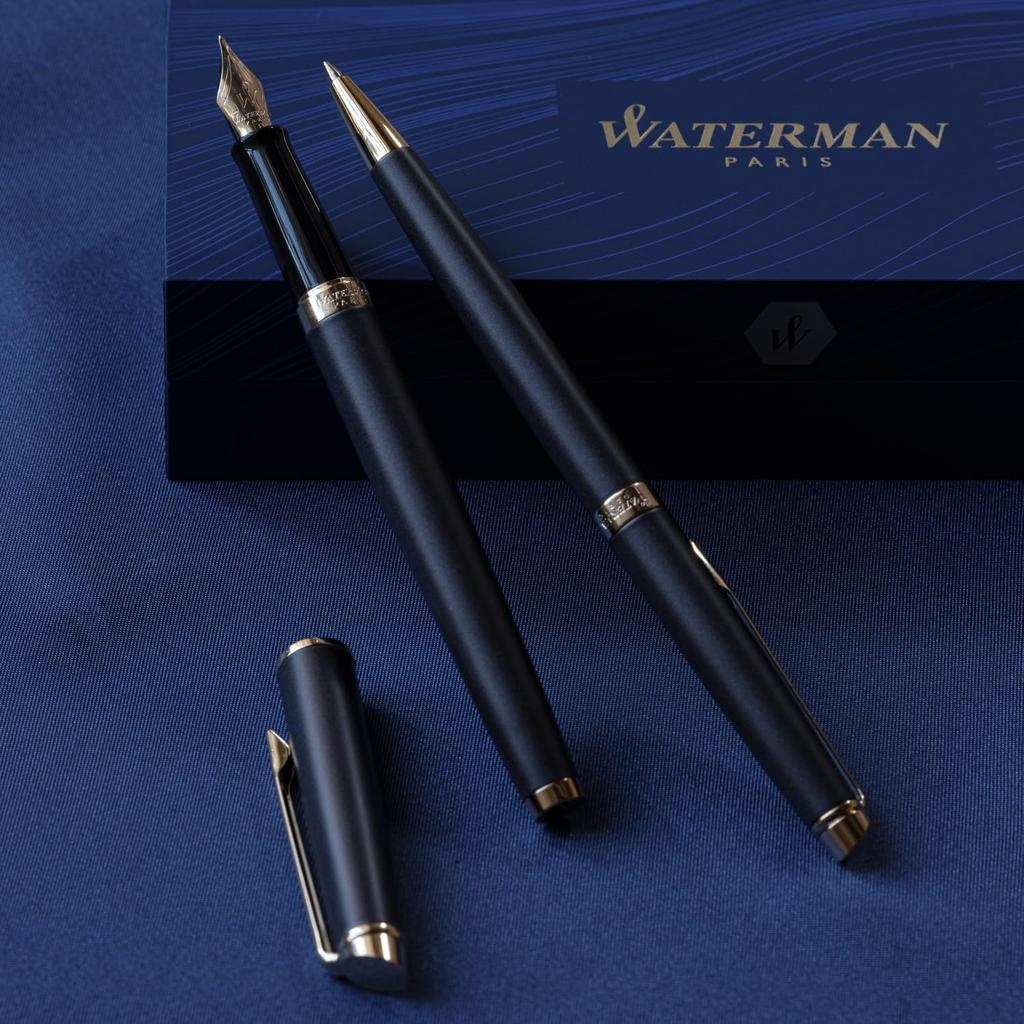 WATERMAN Metropolitan Essential Lava Black GT Fountain Fine Gift Premium Official Product Number 2217933 Pen, Nib, Boxed, Quality, Import,