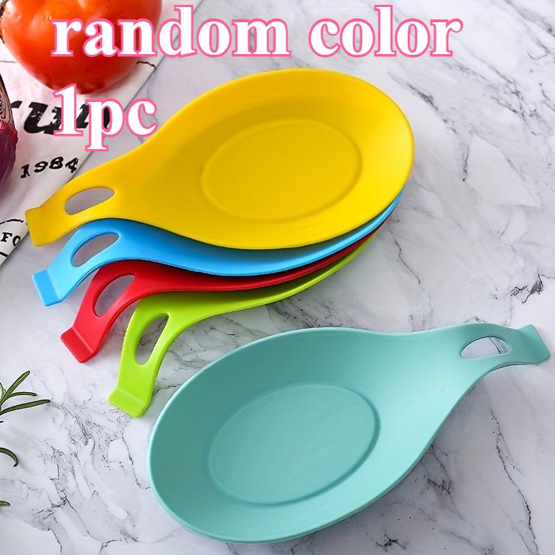 

1pc, Silicone Spoon Rest For Stove Top, Heat-Resistant Spoon Shaped Cooking Utensils Rack For Spoons, Ladles, Tongs, Forks, Kitc