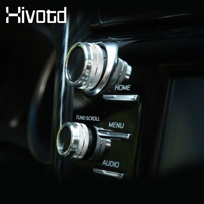 For Toyota Camry Switch Car Air Conditioning Knob Audio Button Cover Control Adjust Stickers Decoration Accessories Parts