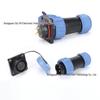 SP21 Square Aviation Plug Socket, 23-Core, 12-Pin, Male/Female, IP68 Waterproof Industrial Connector