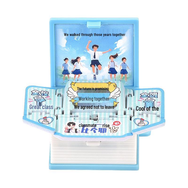 

3D Поп-ап Рюкзак Кампус Брелок Подвеска - Креативная Игрушка и Маленький Подарок