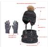 Winter Boys and Girls Baby Children's Hat, Scarf, Gloves, Three Piece Set, Outdoor Velvet Warm Ear Protection, Knitted Yarn Hat