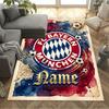 Bayern Munich Soccer Poster Carpet Design for Playrooms Study Room Dining Room Entryway Anti-slip Rug Anime Office Decor Best for Christmas
