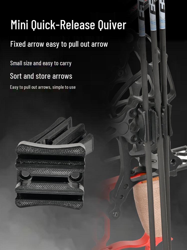 Crossbow Mini Quick Release Quiver: Portable Bow & Arrow Holder for Archery