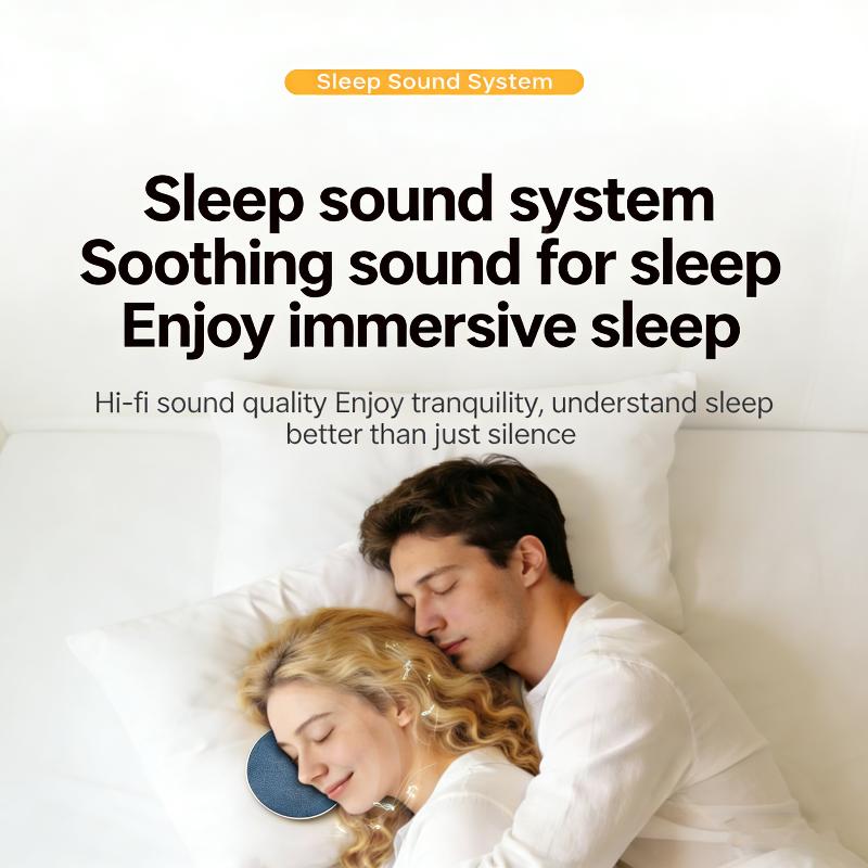 Haut-parleur Oreiller de Chambre Bluetooth 5.4, Machine à Sons Sous l'Oreiller Avec Bruit Blanc Son Stéréo Hifi