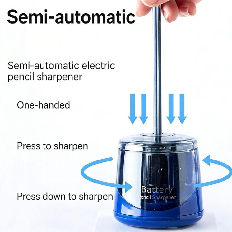 Portable Electric Sharpener For 6.5mm-8mm Wood Pencil Soft/Hard Charcoals Battery Operated Sharpener for Offices Home