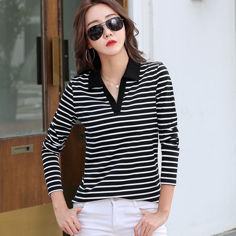 

Летняя Новинка Женская Рубашка с Длинным Рукавом Женская Нижняя Рубашка Женская Футболка Топ M