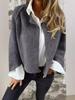 Autumn and Winter Loose Short Cashmere Long Sleeved Jacket