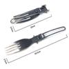 3pcs/set Outdoor Stainless Steel Folded Fork Spoon Knife Picnic Camping Dinnerware Tableware