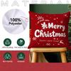 Red Christmas Decoration Pillowcase Printed Polyester 40/45/50Cm Throw Pillowcover Decorative Sofa Cushion Pillowslip Home Decor